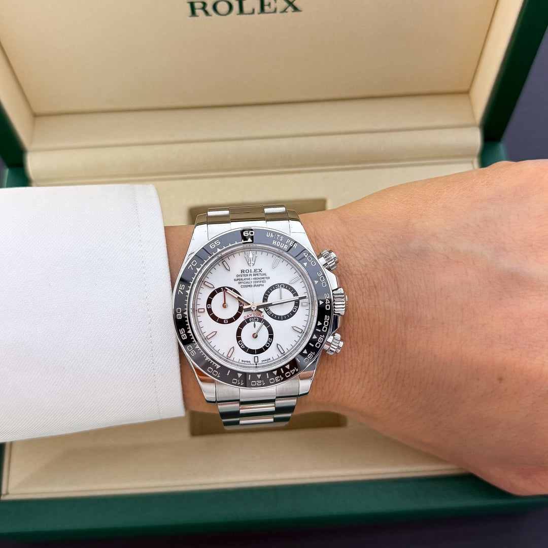 Rolex Cosmograph Daytona 40mm Steel White Dial Stick Markers 2025 Ref m126500ln-0001 (#1002)