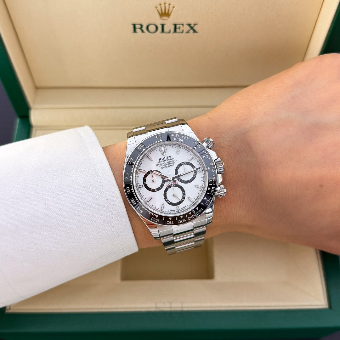 Rolex Cosmograph Daytona 40mm Steel White Dial Stick Markers 2025 Ref m126500ln-0001 (#1002)