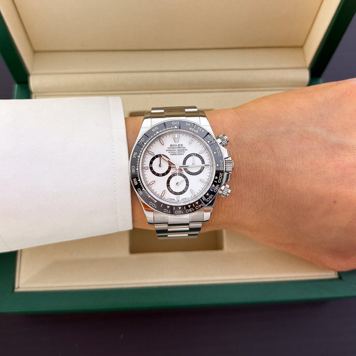 Rolex Cosmograph Daytona 40mm Steel White Dial Stick Markers 2025 Ref m126500ln-0001 (#1002)