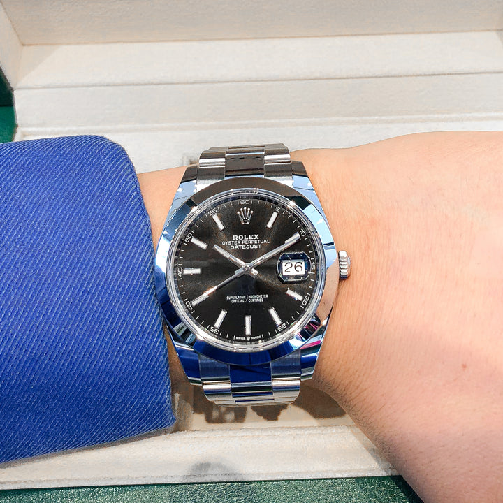 Rolex Datejust41 41mm Steel Black Dial Stick Markers 2025 Ref m126300-0011 (#992)