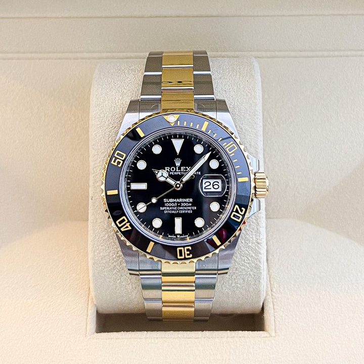 Rolex Submariner-Date 41mm Steel/YG Black Dial Button Markers 2024 Ref m126613ln-0002 (#869)