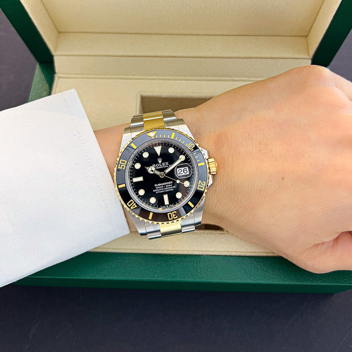Rolex Submariner-Date 41mm Steel/YG Black Dial Button Markers 2024 Ref m126613ln-0002 (#869)