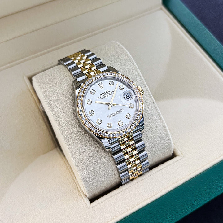 Rolex Datejust31 31mm Steel/YG Silver Dial Diamond Markers 2024 Ref m278383rbr-0020 (#730)