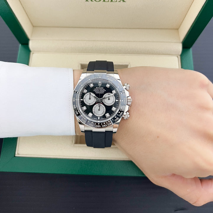 Rolex Daytona 40mm WG Black Dial Diamond Markers 2025 Ref m126519ln-0004 (#886)