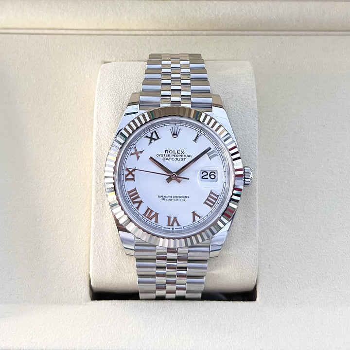 Rolex Datejust41 41mm Steel/WG White Dial Numeral Markers 2025 Ref m126334-0024 (#920)