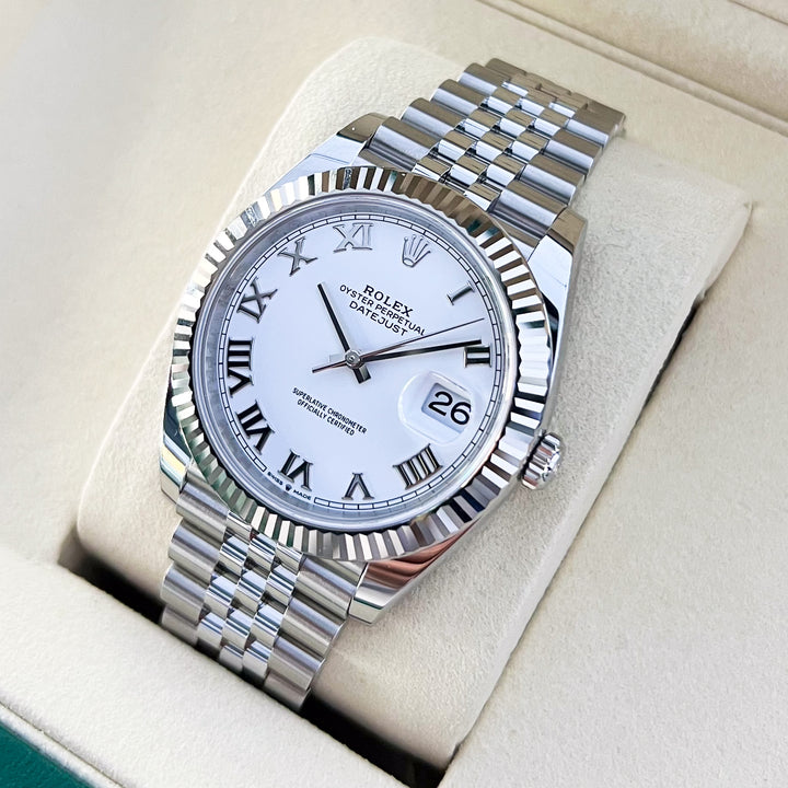 Rolex Datejust41 41mm Steel/WG White Dial Numeral Markers 2025 Ref m126334-0024 (#920)