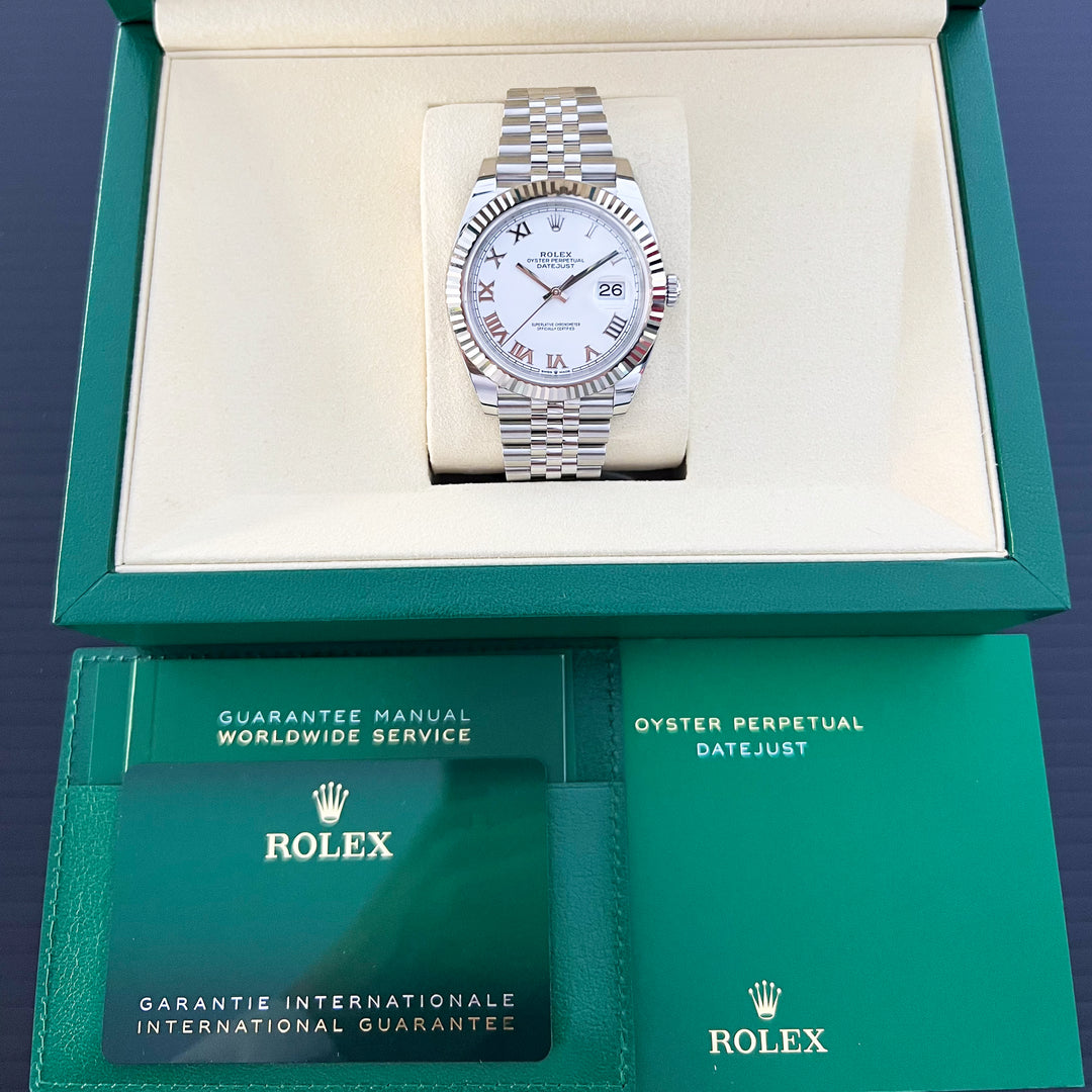 Rolex Datejust41 41mm Steel/WG White Dial Numeral Markers 2025 Ref m126334-0024 (#920)
