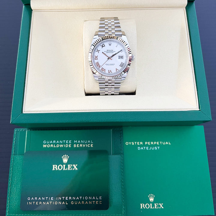 Rolex Datejust41 41mm Steel/WG White Dial Numeral Markers 2025 Ref m126334-0024 (#920)