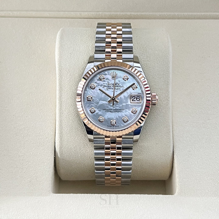 Rolex Datejust31 31mm Steel/RG MOP Dial Diamond Markers 2025 Ref m278271-0026 (#1006)