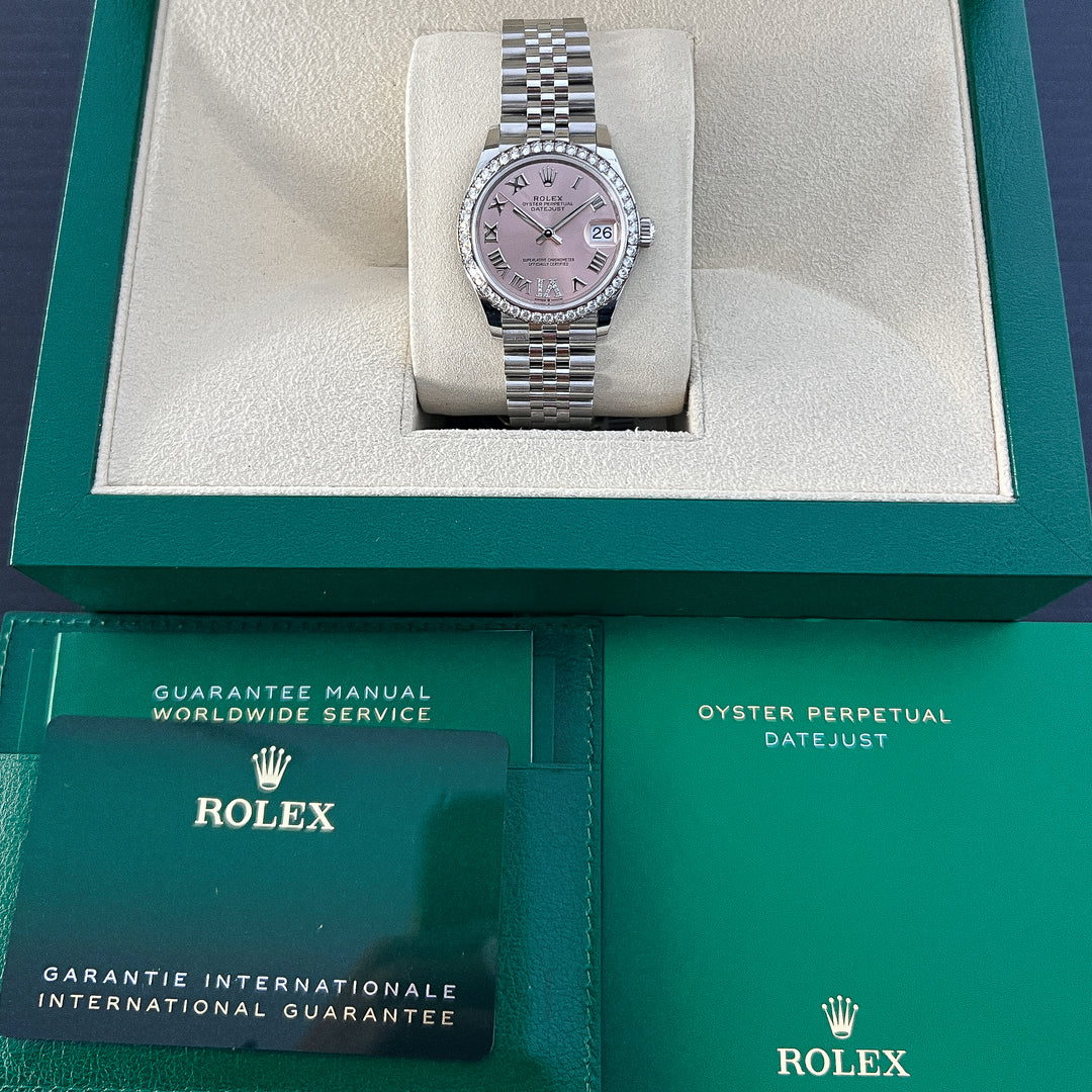 Rolex Datejust36 36mm Steel/RG MOP Dial Diamond Markers 2025 Ref m126231-0021 (#1019)