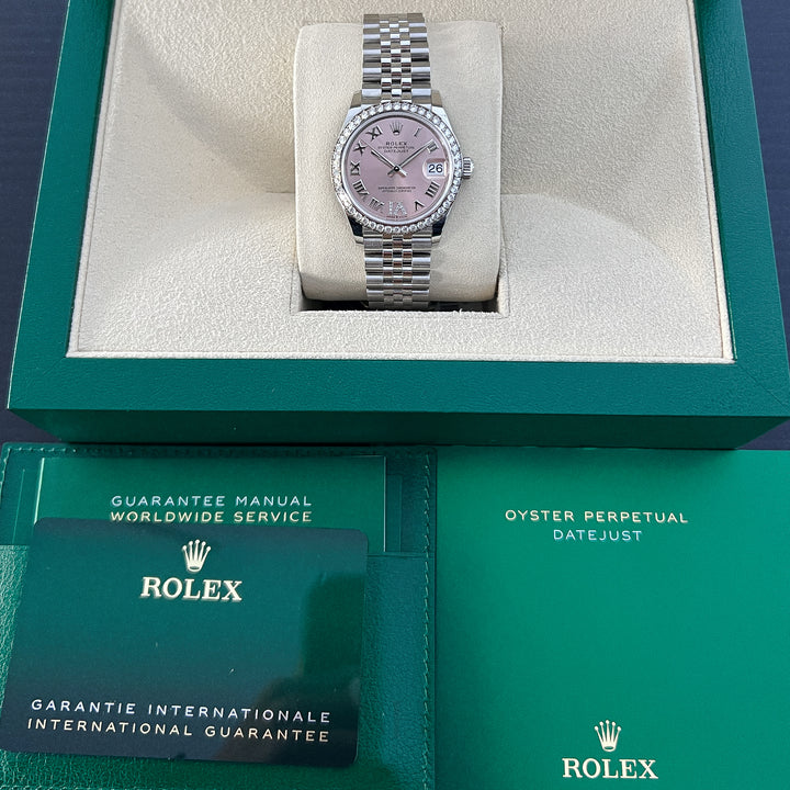 Rolex Datejust36 36mm Steel/RG MOP Dial Diamond Markers 2025 Ref m126231-0021 (#1019)