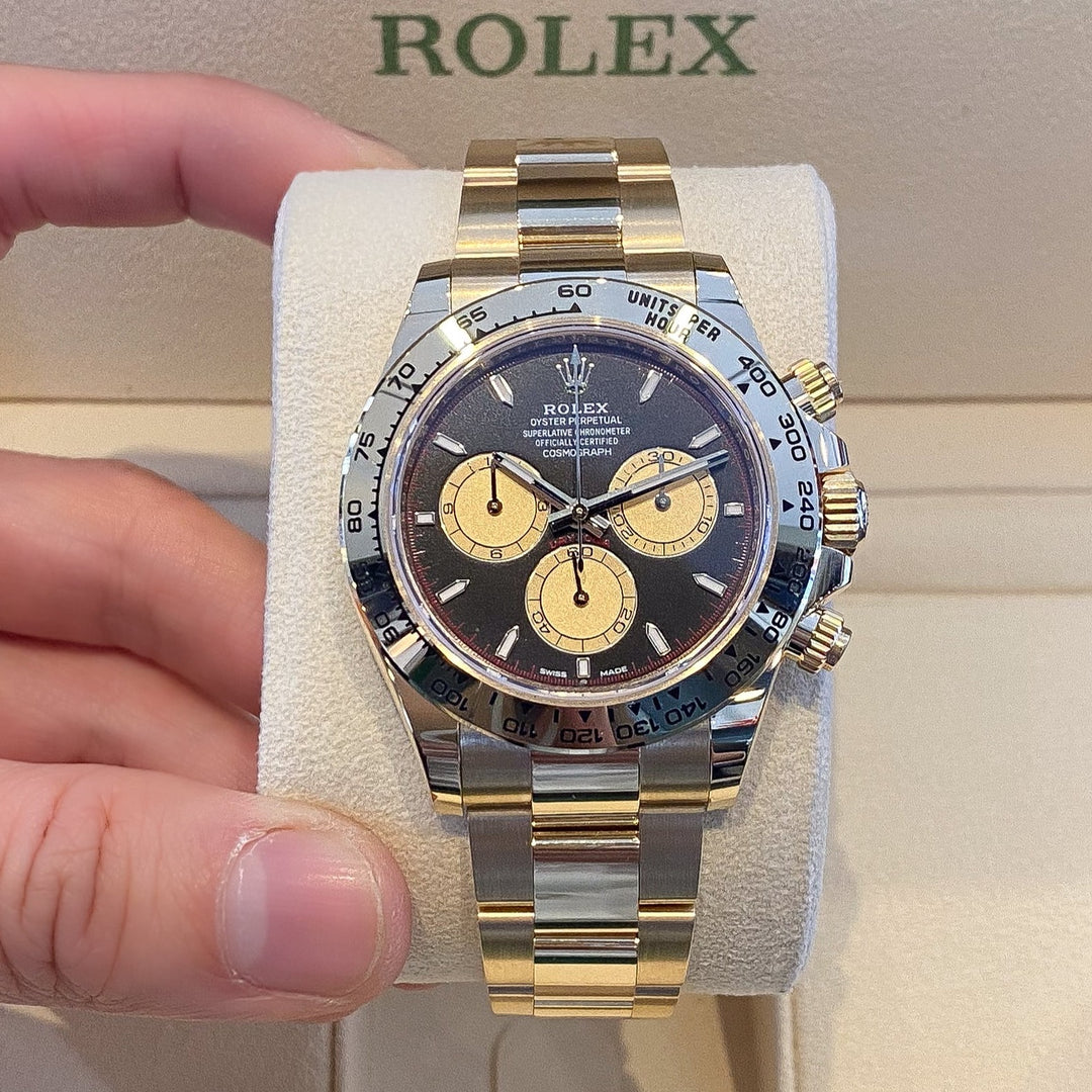 Rolex Cosmograph Daytona 40mm 'Paul Newman' YG Black Dial Stick Markers 2023 Ref m126508-0002 (#574)