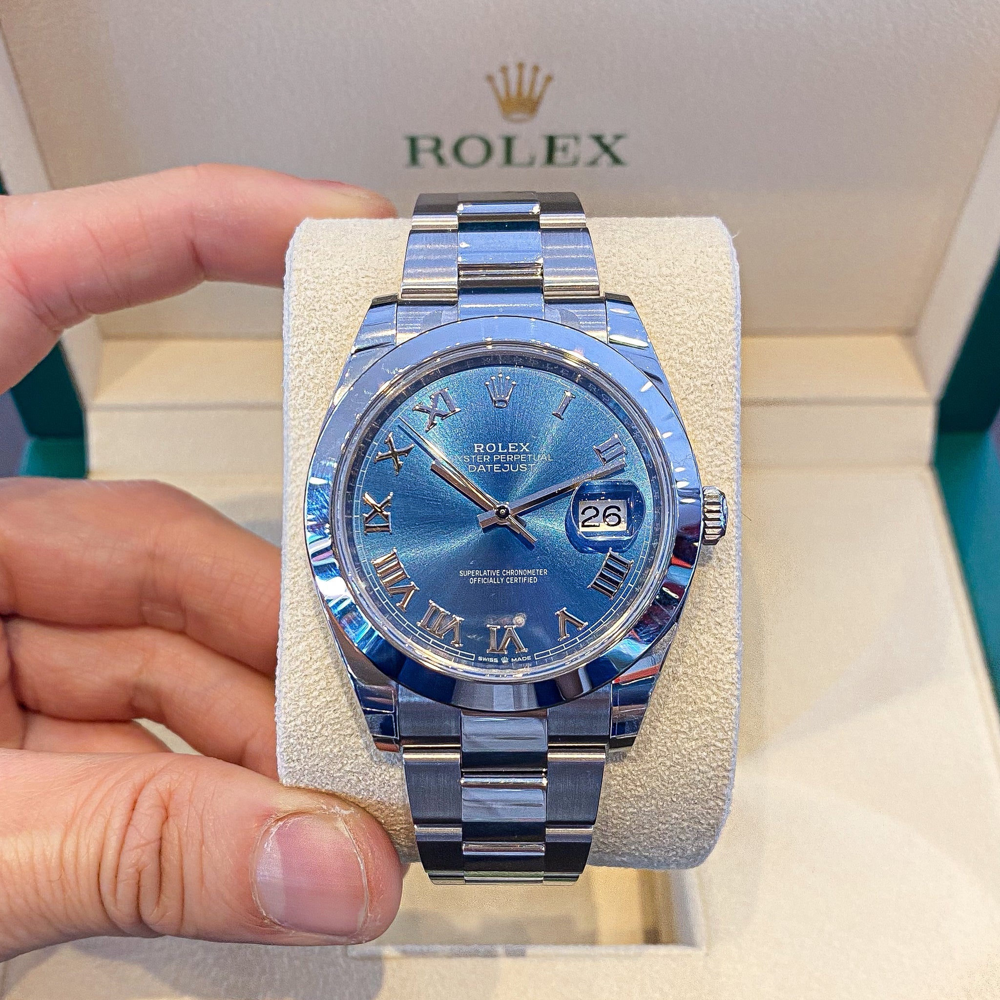 Blue Dial M126300 Đồng Hồ Rolex Datejust 41 M126300-0017 126300