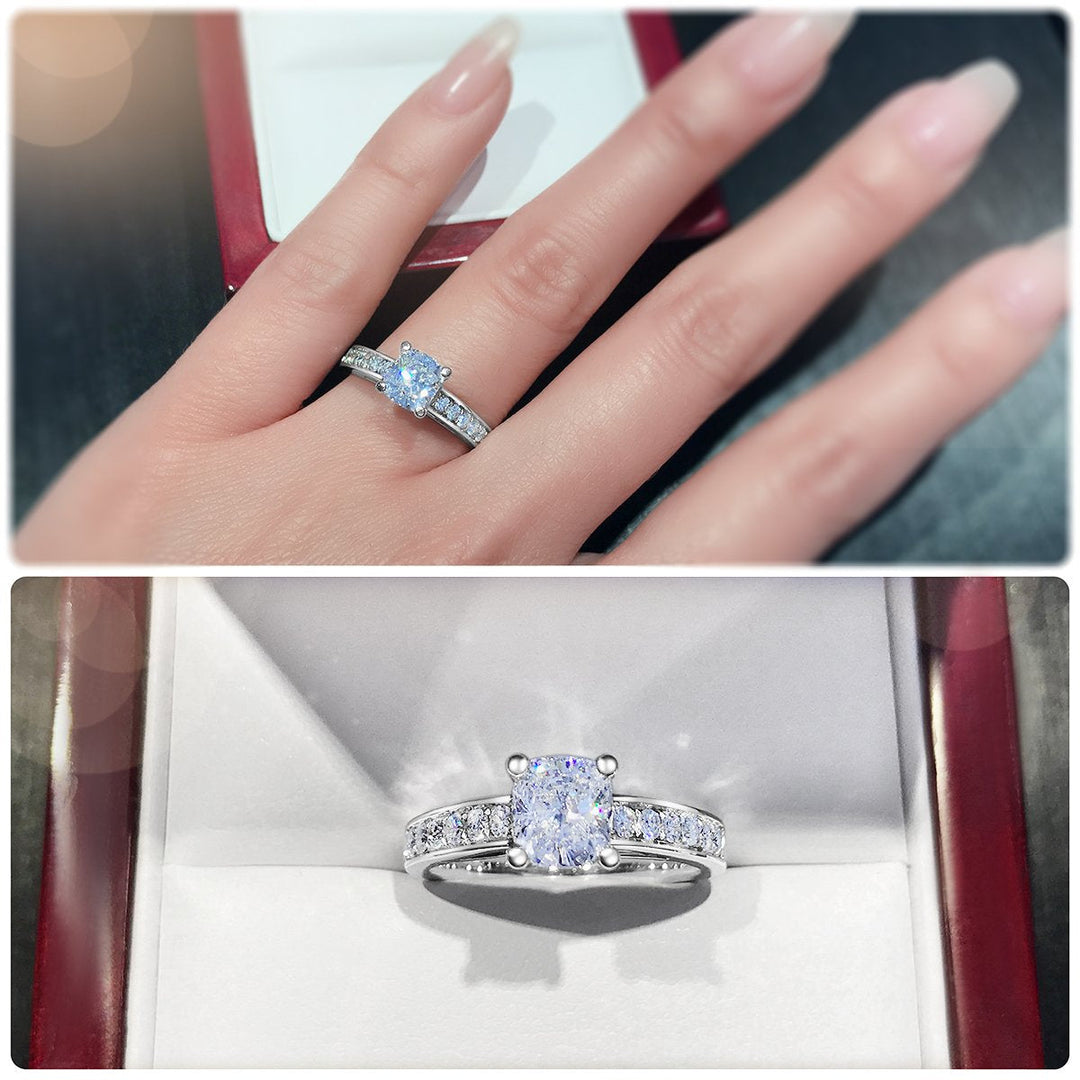 4-Claw Classic Cushion Cut engagement ring - W0249 (Lab Grown)