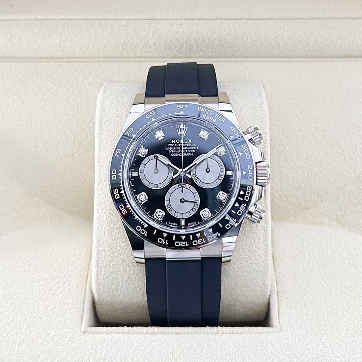 Rolex Daytona 40mm WG Black Dial Diamond Markers 2025 Ref m126519ln-0004 (#886)
