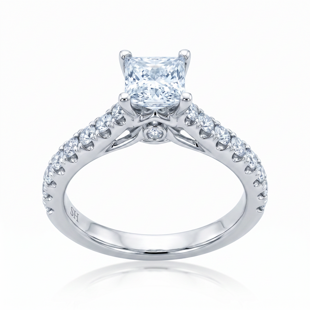 Princess Cut Diamond Ring — 0.80ct D SI1 (Clearance)