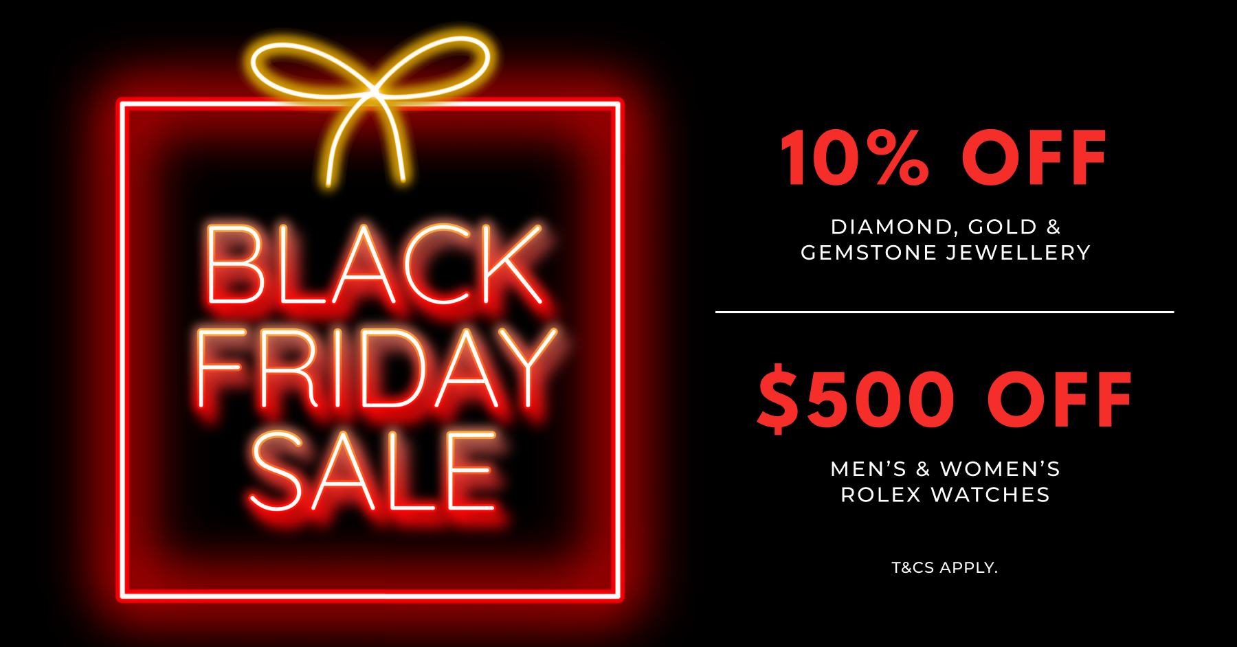 Black Friday Jewellery Rolex Watches Sale SH Jewellery