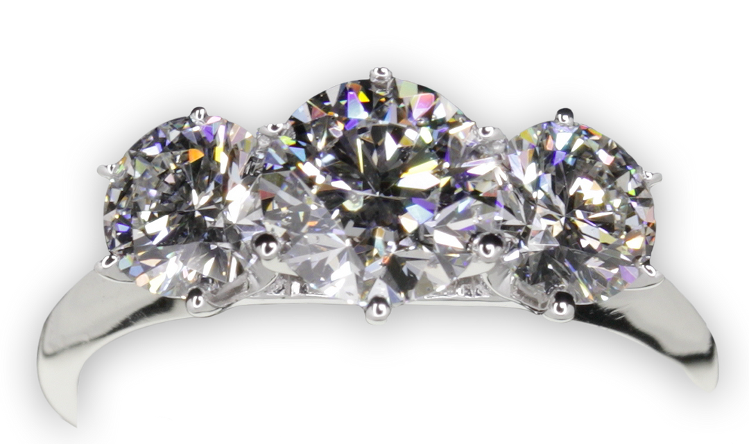 Classic 6-Claw Trilogy Engagement Ring - W0031 (Lab Grown)