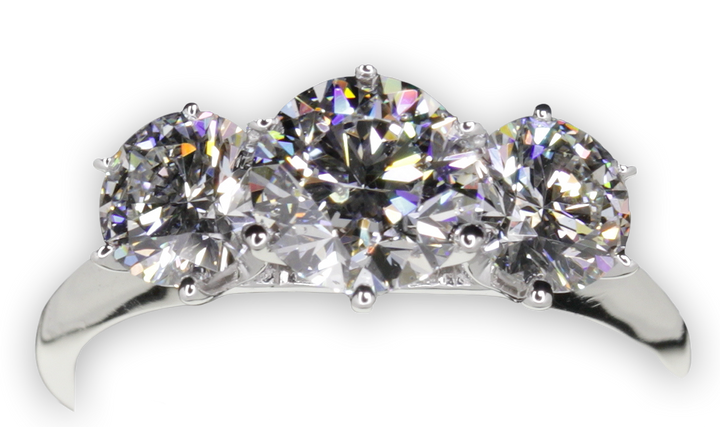 Classic 6-Claw Trilogy Engagement Ring - W0031 (Lab Grown)