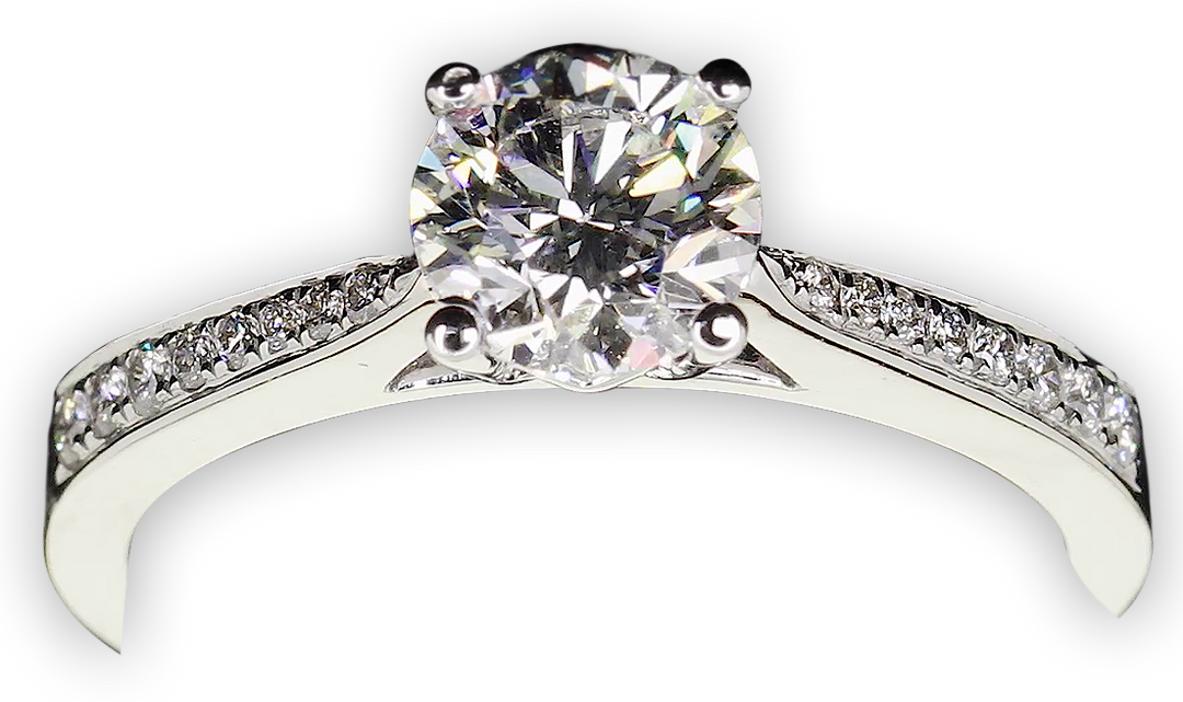 Timeless 4-Claw Beauty with Tapered Band - W0263 (Lab Grown)