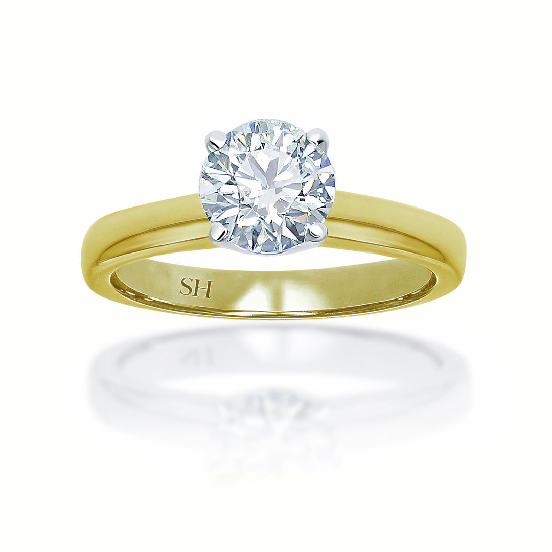 Classic 4-Claw solitaire engagement ring - W0005 (Lab Grown)