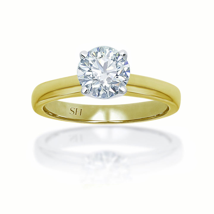 Classic 4-Claw solitaire engagement ring - W0005 (Lab Grown)