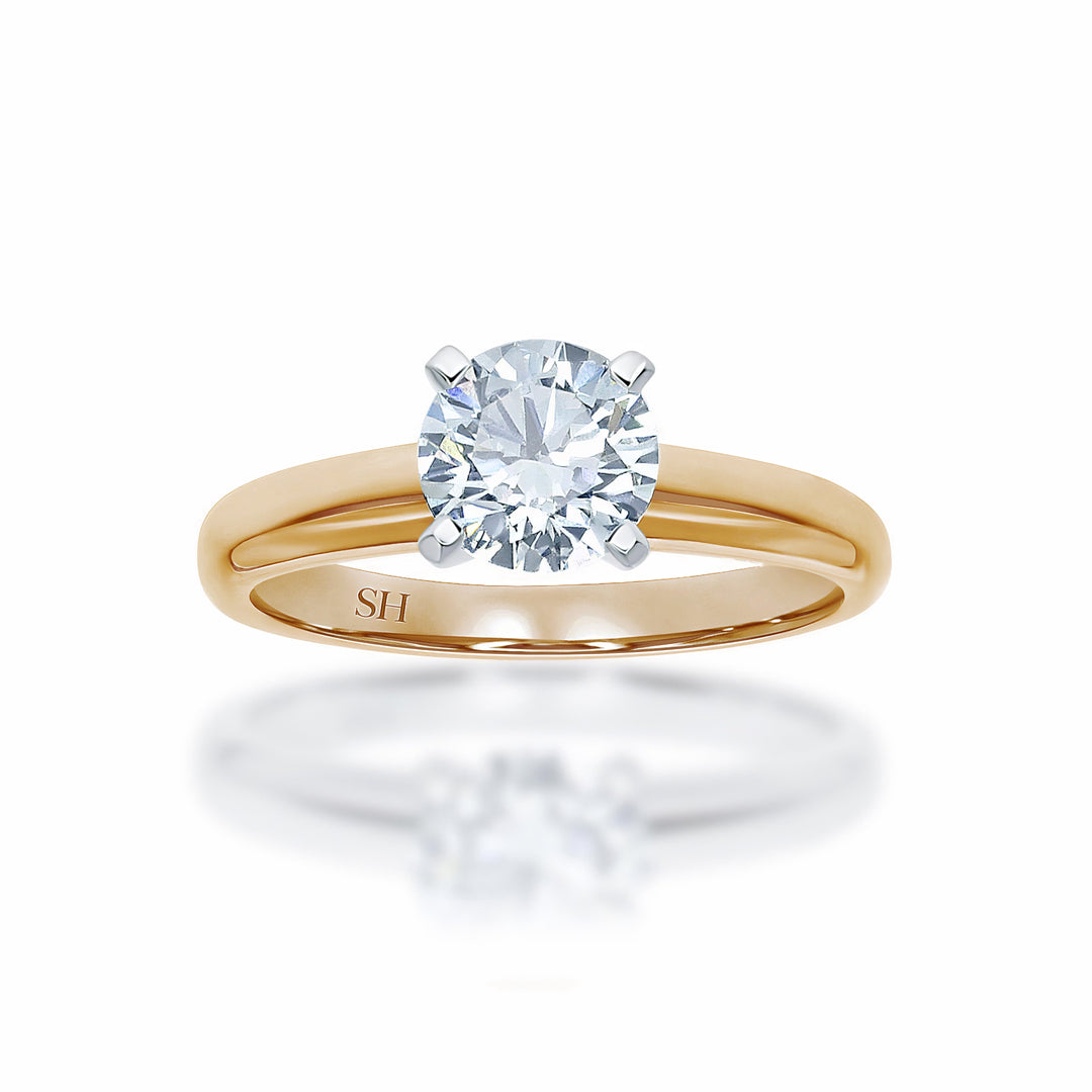 Timeless 4-Claw solitaire engagement ring - W0012 (Lab Grown)