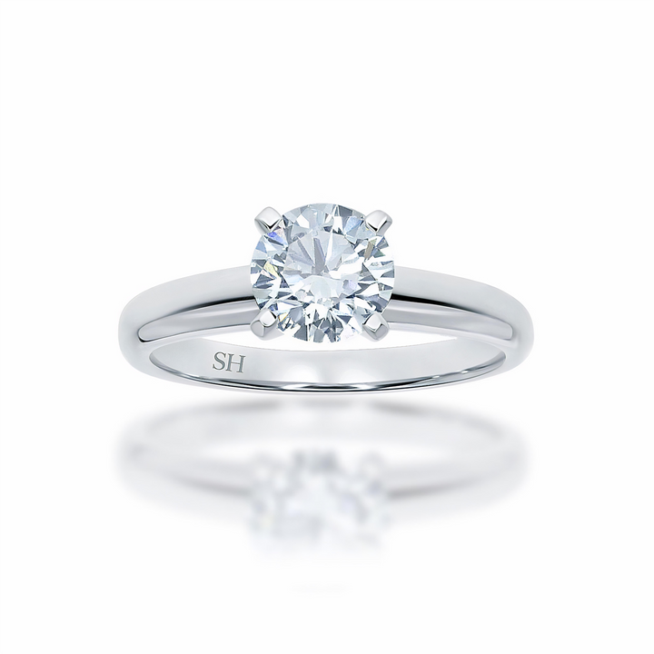 Timeless 4-Claw solitaire engagement ring - W0012 (Lab Grown)