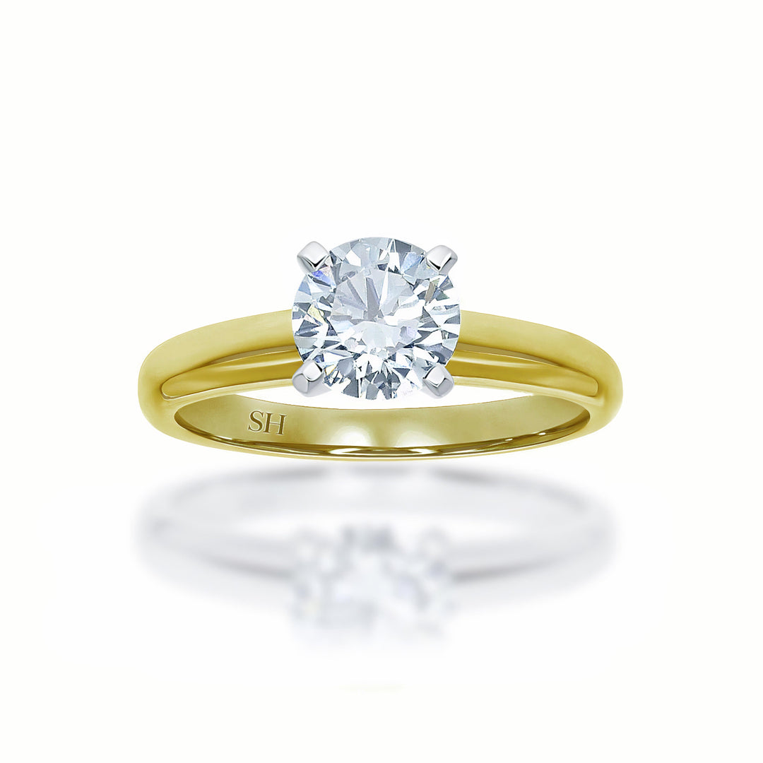 Timeless 4-Claw solitaire engagement ring - W0012 (Lab Grown)