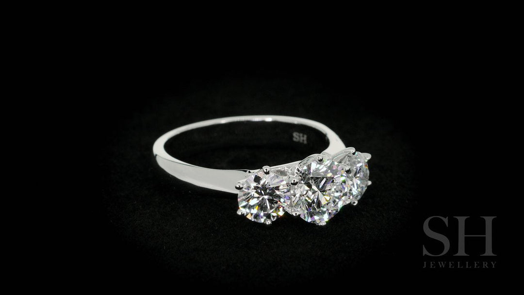 Classic 6-Claw Trilogy Engagement Ring - W0031 (Lab Grown)