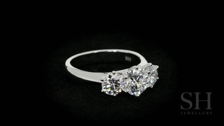 Classic 6-Claw Trilogy Engagement Ring - W0031 (Lab Grown)