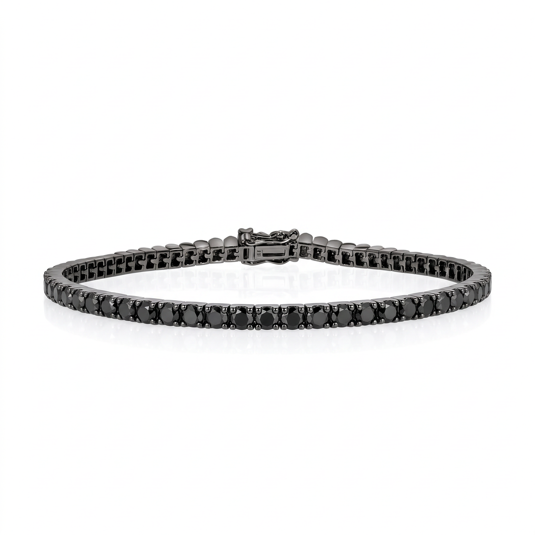 Black Diamond Tennis Bracelet — 4.36ct TW