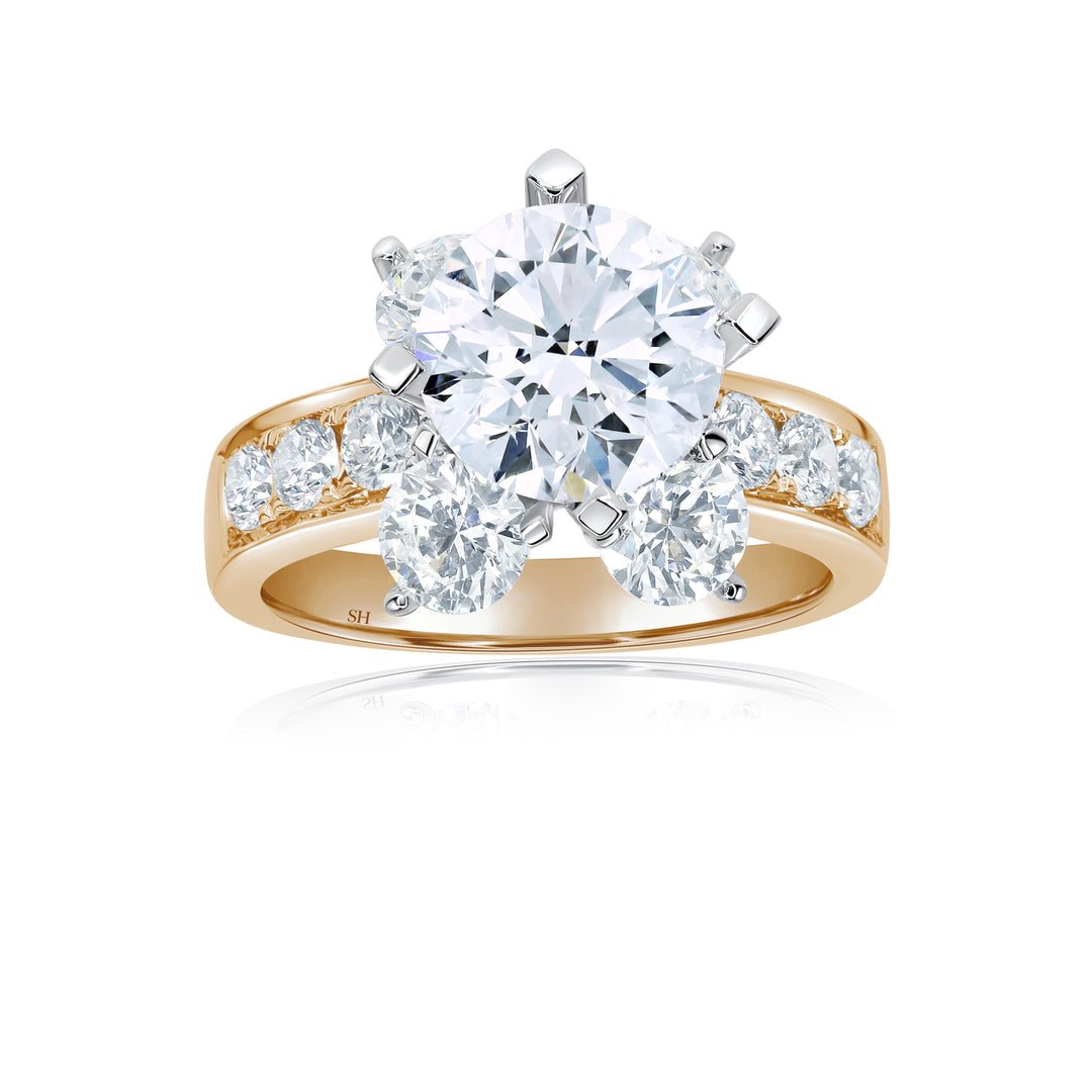 Blossom Diamond Engagement Ring - W0882 (Lab Grown)