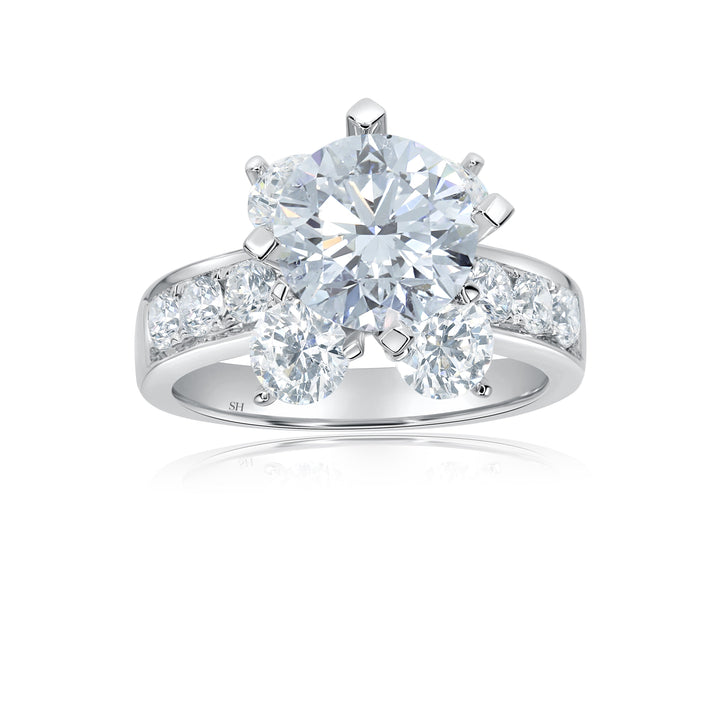 Blossom Diamond Engagement Ring - W0882 (Lab Grown)
