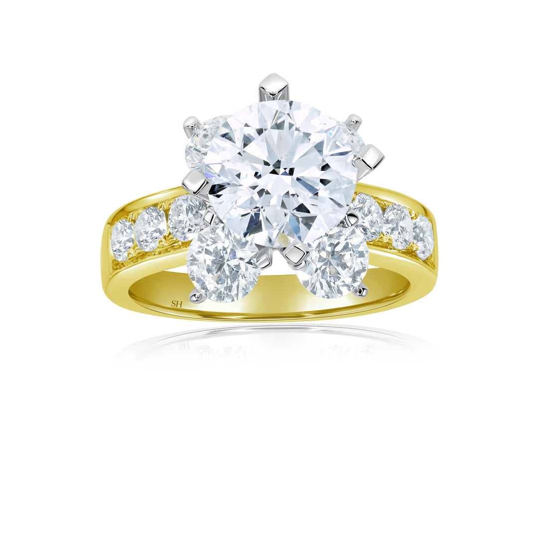 Blossom Diamond Engagement Ring - W0882 (Lab Grown)