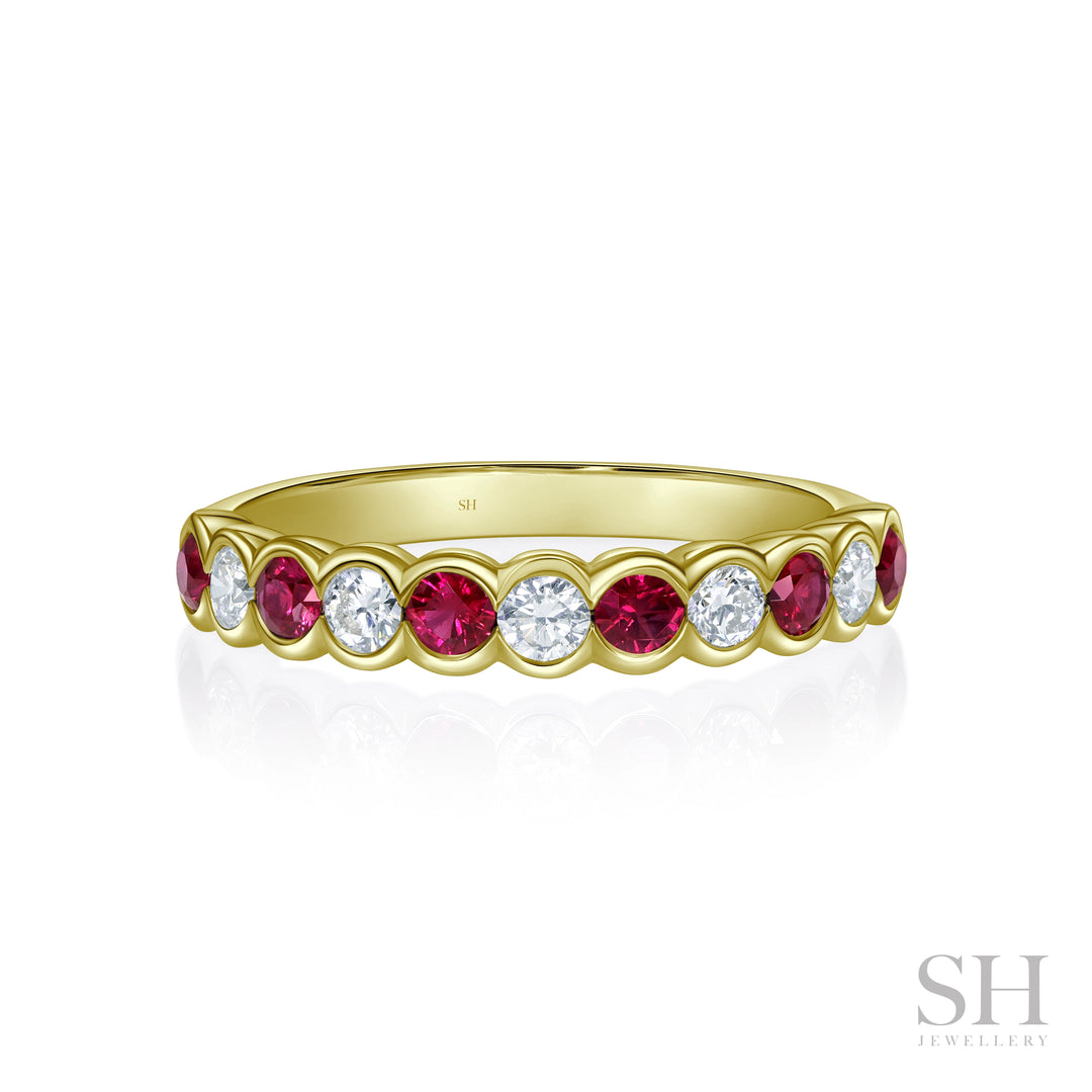 Flow Ruby and Diamond Ring (3.1mm) - W0993