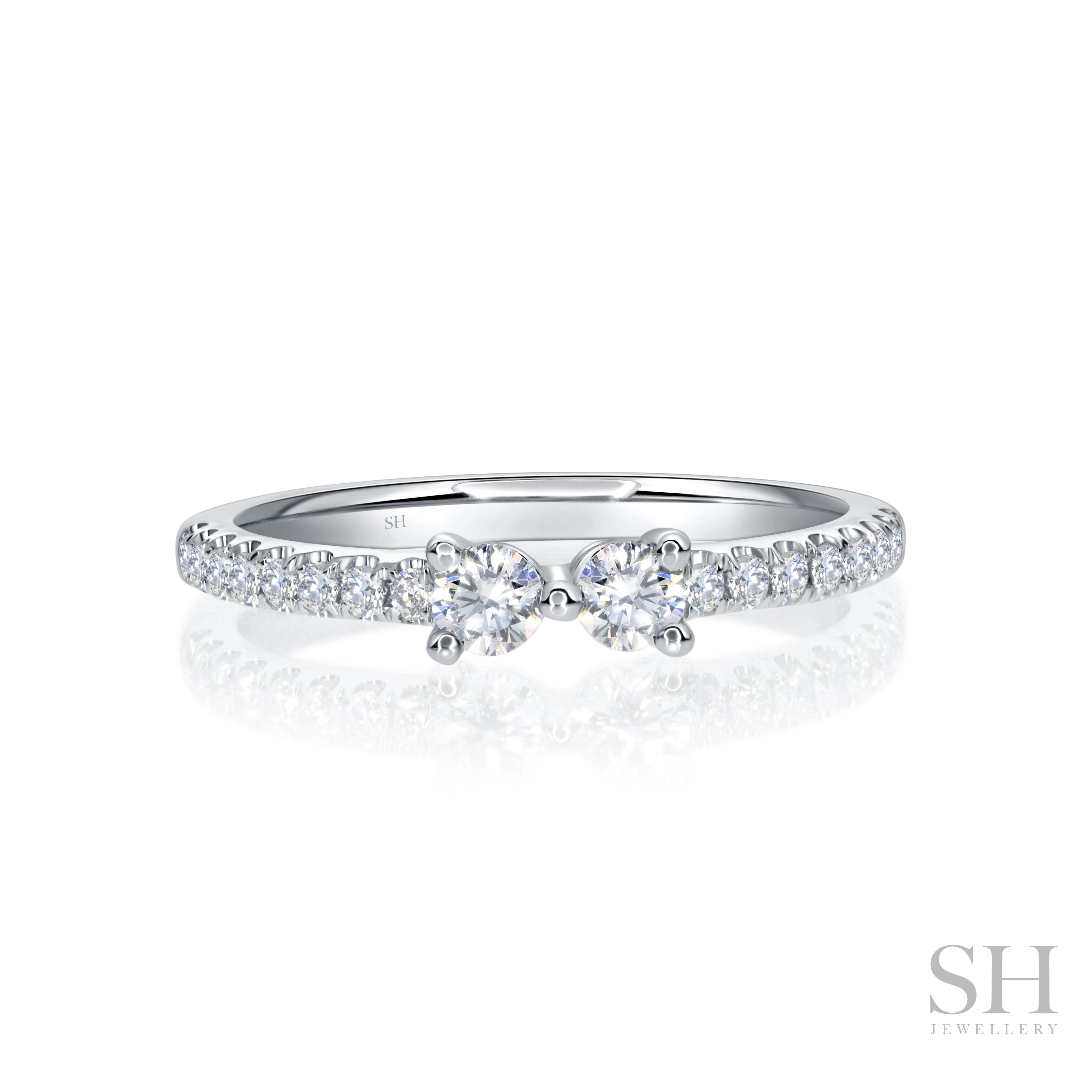 Orbit Pinch Diamond Band (2.9mm) - W1033 – SH Jewellery