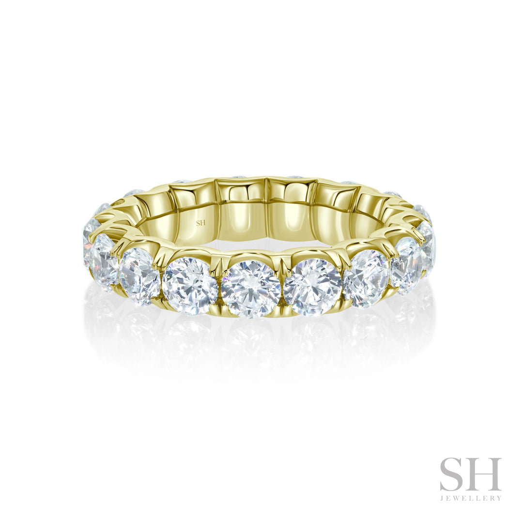 Wider Scalloped Women’s Diamond Eternity Band (4.5mm) - W1064