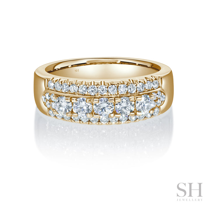 Snowcap Diamond Band (0.09ct each) - W1071