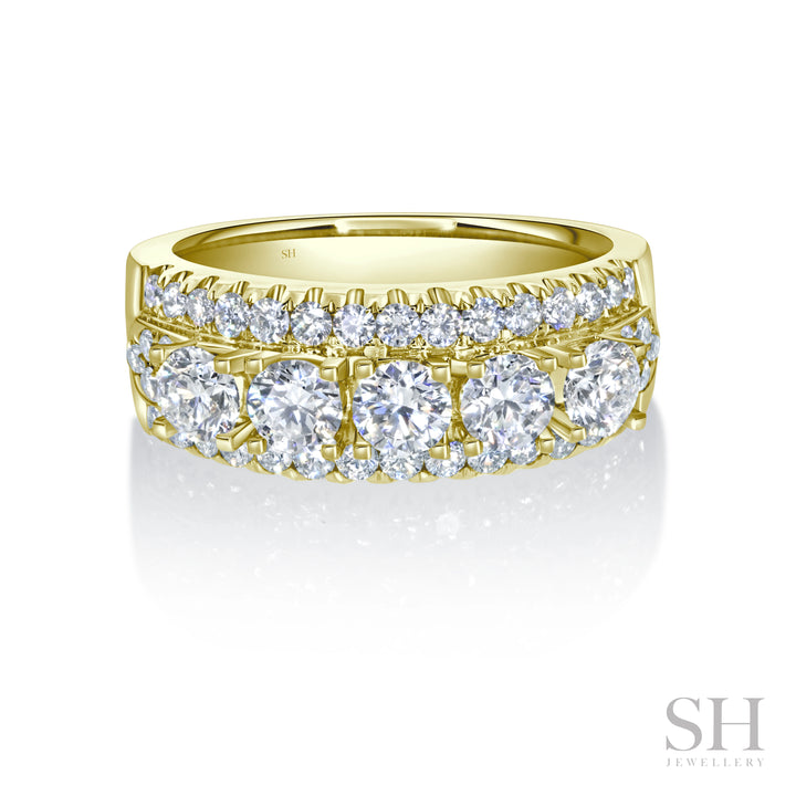 Snowcap Diamond Band (0.19ct each) - W1073
