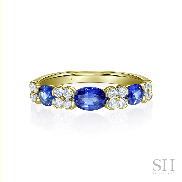 Sapphire Meadow Diamond Ring (4.2mm) - W1136