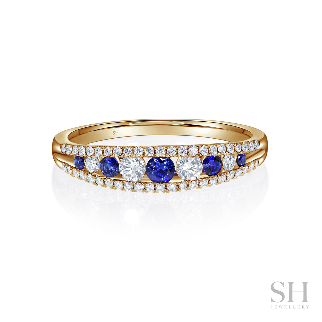 Dawn Sapphire Diamond Ring (4.5mm) - W1145