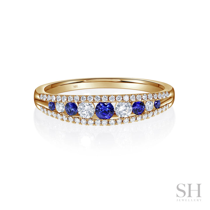 Dawn Sapphire Diamond Ring (4.5mm) - W1145