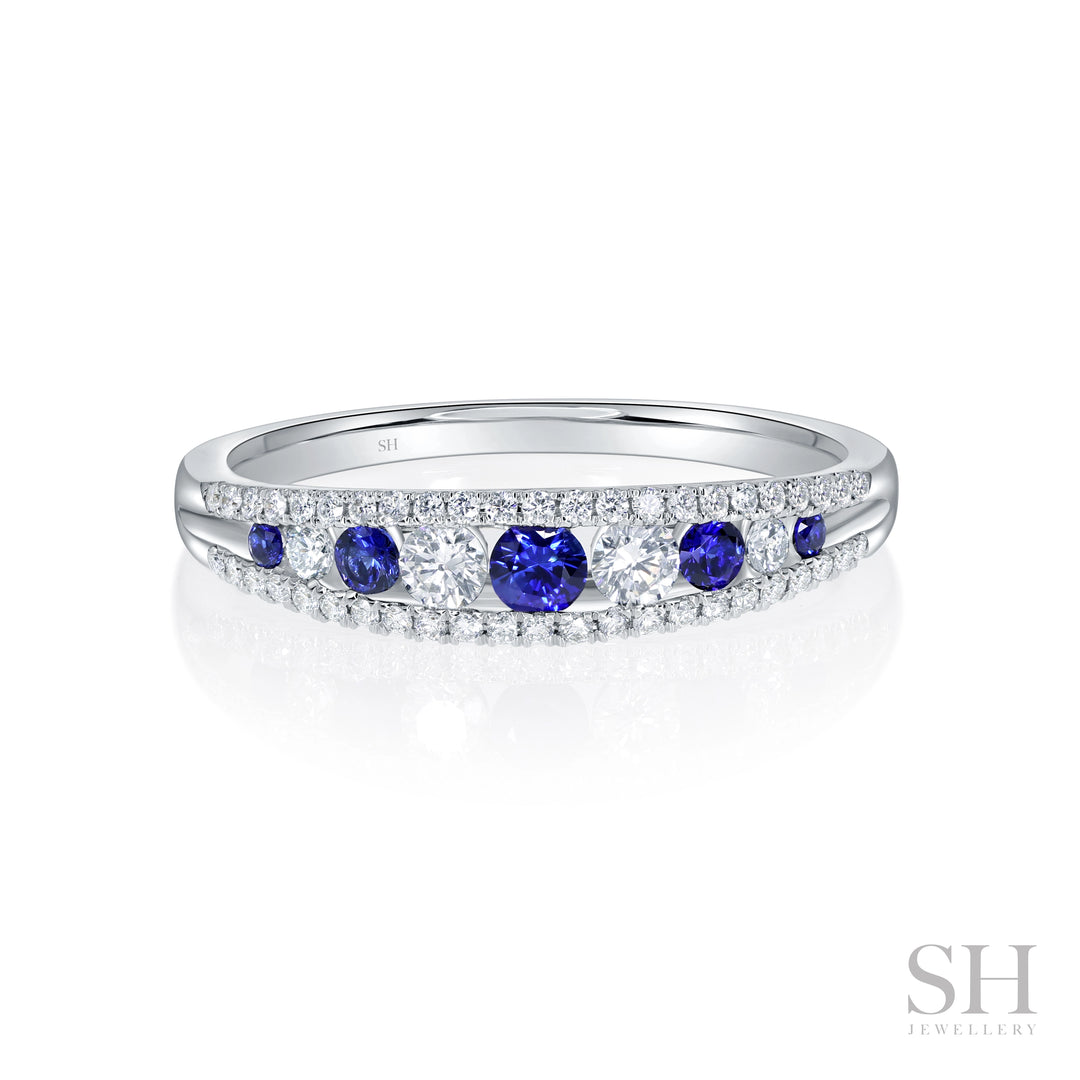 Dawn Sapphire Diamond Ring (4.5mm) - W1145