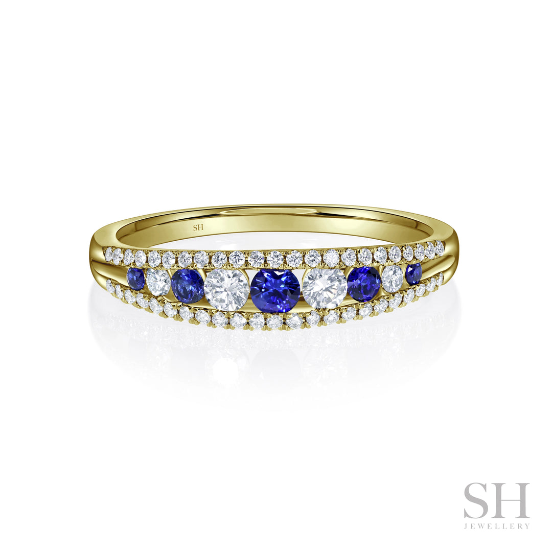 Dawn Sapphire Diamond Ring (4.5mm) - W1145