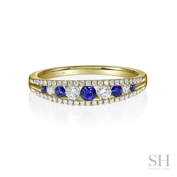 Dawn Sapphire Diamond Ring (4.5mm) - W1145