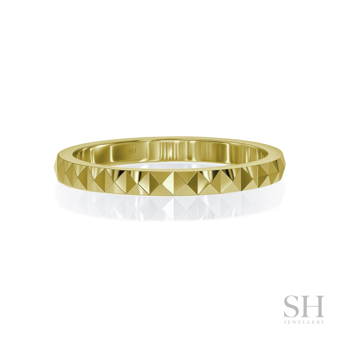 Double Prism Wedding Ring (2mm) - W1155