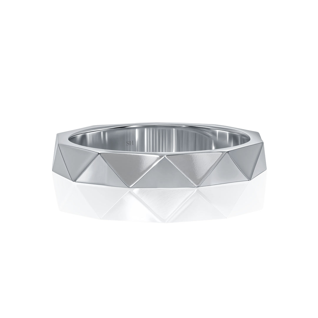 Facet Wedding Ring (3mm) - W1158