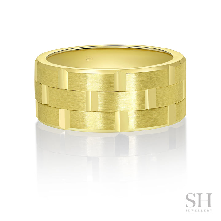Tectonic Men's Wedding Ring (9.5mm) - W1164