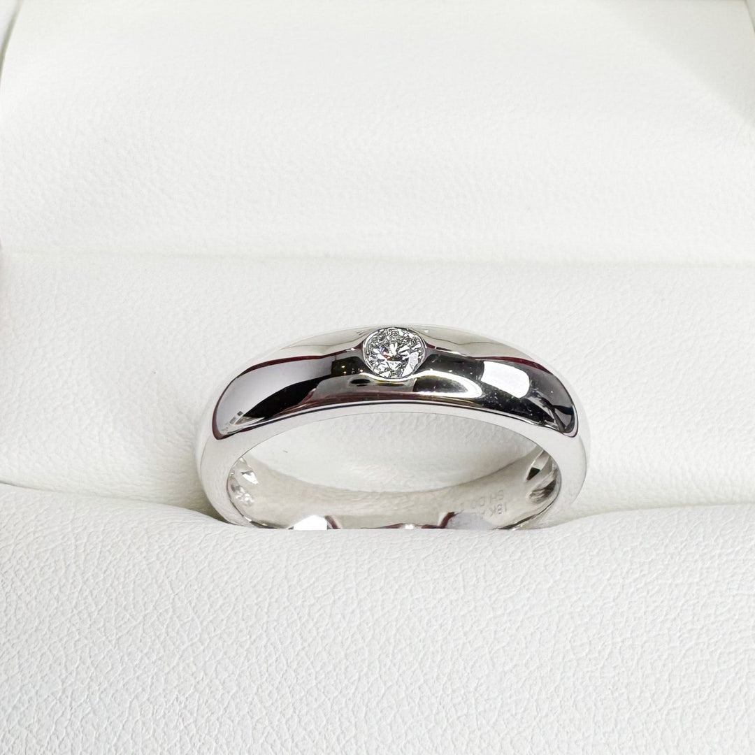 Rounded Rings Men Men’s Rounded Classic Diamond Wedding Ring (5.2mm) - W1174 – SH Jewellery